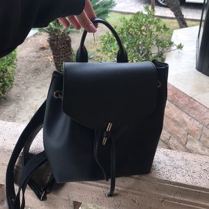 Top shop leather  backpack